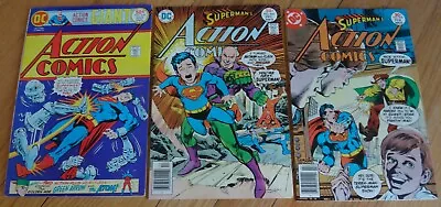 Buy  Superman In Action Comics #449 Giant,#466,468 Adams Covers 9.0/9.2 • 16.43£