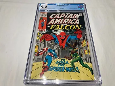 Buy Captain America 137 CGC 9.2 NM- Bronze Age The Falcon Spider-Man 1971 • 158.86£