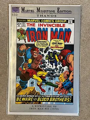 Buy Iron Man 55, Marvel Milestone Edition. First Appearance Of Thanos  • 7£