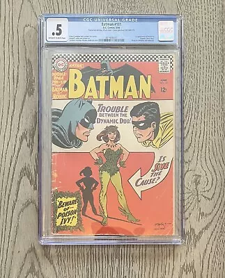 Buy Batman #181 CGC 0.5 1st Appearance Of Poison Ivy 1966 INCOMPLETE. • 159.90£