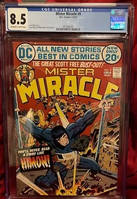 Buy 1972 MISTER MIRACLE #9 CGC 8.5 OFF-WHITE TO WHITE Pages   JACK KIRBY STORY & ART • 39.97£