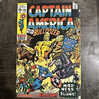 Buy Marvel Comics Captain American #133 Origin Of The Modok January 1970 • 11.04£