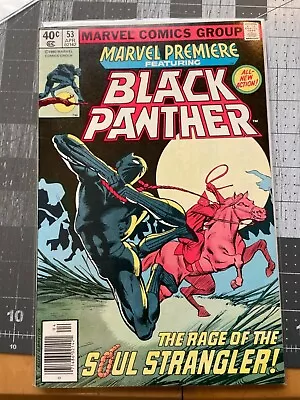 Buy Marvel Premiere # 53 / Black Panther Vs The Klan  / Frank Miller Cover / 1980 • 23.65£