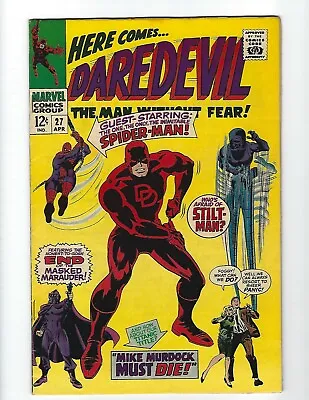 Buy Daredevil #27 - Nice Fn/vf 7.0- Lee / Colan - Spidey -1967 - $35 B.i.n. ! • 27.97£