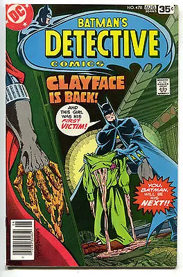 Buy Detective Comics 478 DC 1978 VF Batman 1st Origin Clayface III Preston Payne • 19.76£