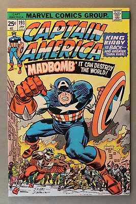 Buy Captain America #193 *76*  MADBOMB  It Can Destroy The World! Cov~Kirby & Romita • 60.24£