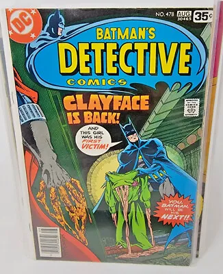 Buy Detective Comics #478 Clayface Appearance *1978* 8.5 • 23.70£