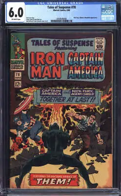 Buy Tales Of Suspense #78 Cgc 6.0 Ow Pages // Nick Fury + Mandarin Appearance 1966 • 71.15£