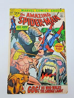 Buy Amazing Spider-man #103 Ka-zar Appearance *1971*  4.5 • 39.43£