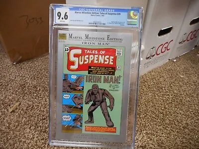 Buy Marvel Milestone Edition Tales Of Suspense 39 Cgc 9.6 2nd Print Iron Man 1994 WH • 55.42£
