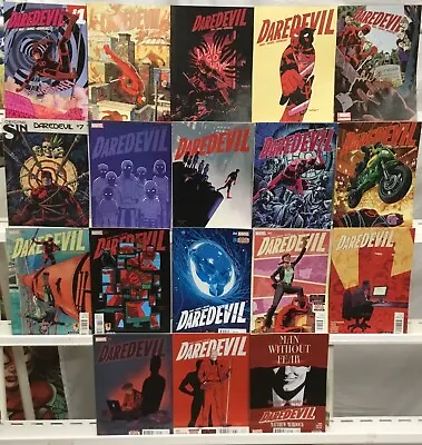 Buy Marvel Comics Daredevil Run Lot 1-18 Missing #3,6 VF/NM 2014 • 64.75£