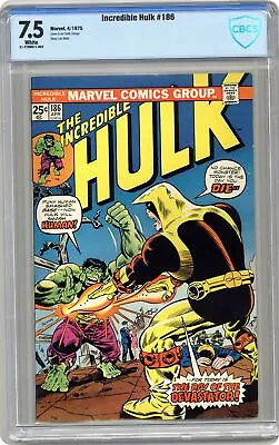 Buy Incredible Hulk #186 CBCS 7.5 1975 21-2798811-002 • 68.08£