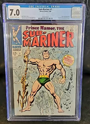Buy Sub-Mariner #1 High Grade First Issue Silver Age Marvel Comic 1968 CGC 7.0 • 268.81£