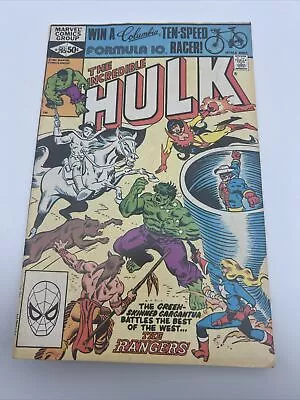 Buy Incredible Hulk 265 Vs The Rangers 1981 • 2.40£