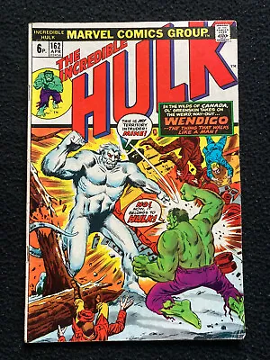 Buy The Incredible Hulk 162 (1973) Marvel Comics 1st Appearance Of The Wendigo • 60£