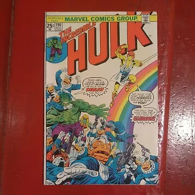 Buy INCREDIBLE HULK #190 (Marvel 1975) 1st Glorian~Herb Trimpe~Severin~Bronze Age~FN • 9.64£