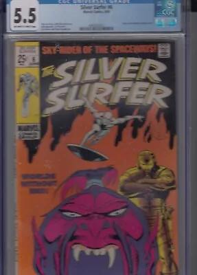 Buy Silver Surfer 6 - 1969 - CGC 5.5 • 149.99£