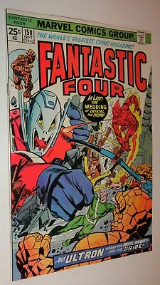 Buy Fantastic Four #150 Crystal Quicksilver Wedding Ultron 7 Nm 9.2  1974 • 49.76£
