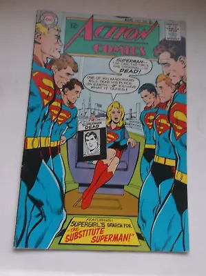 Buy Dc: Action Comics #366,  The Substitute Superman! , Guest Star: Jla, 1968, Fn/vf • 40.54£