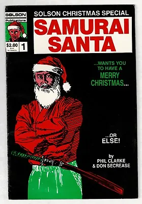 Buy Solson Christmas Special Samurai Santa #1 1986 1st Published Jim Lee Art • 68.19£