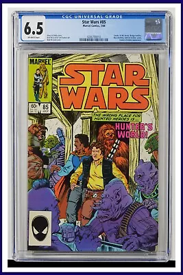 Buy Star Wars #85 CGC Graded 6.5 Marvel July 1984 Of White Pages Comic Book. • 42.68£