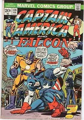 Buy Marvel Comics Captain America Volume 1 Book #170 Nice Mid Grade 1974 • 5.93£
