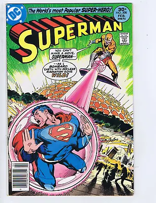 Buy Superman #308 DC Pub 1977 This Planet Is Mine! Neal Adams Cover • 11.99£