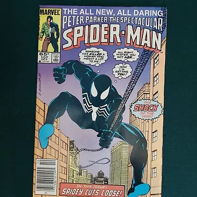 Buy Spectacular Spider-Man #107 Newsstand Death Of Jean DeWolff 1976 Series Marvel • 15.01£
