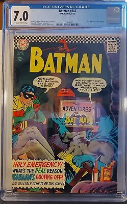 Buy Batman 183 2nd App Of Poison Ivy 1966 CGC 7.0 OW-W PAGES🔑🔥💎 • 182.07£