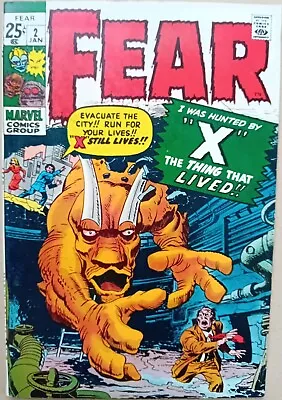 Buy Fear #2 - FN (6.0) - Marvel, 1971 - 25c Cents, 68 Pg Giant - Kirby & Ditko Art • 13.50£