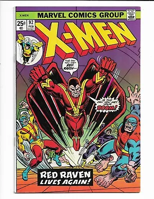 Buy X-men 92 - Vf- 7.5 - Reprints X-men # 44 - Beast - Cyclops - Red Raven (1975) • 41.97£