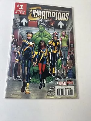 Buy Champions Vol 2 # 1 (Marvel 2016) 1st Team App - Spider-Man (Miles), Ms. Marvel • 9.99£
