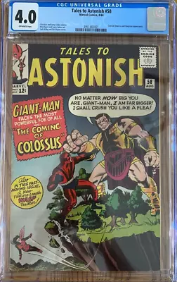 Buy Tales To Astonish #58 Aug 1964  CGC 4.0 Giant Man & The Wasp • 47.40£