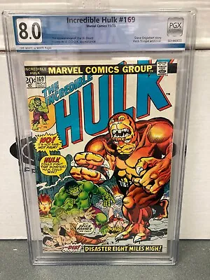 Buy Incredible Hulk #169 1st App Bi-Beast Marvel Comics 1973 PGX 8.0 • 37.14£