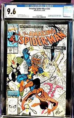 Buy Amazing Spider-Man 340 CGC 9.6 NM+  W/ PAGES  N/CASE • 59.24£