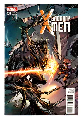 Buy UNCANNY X-MEN # 28 Marvel Comic (Jan 2015) NM ROCKET RACCOON & GROOT VARIANT • 3.95£