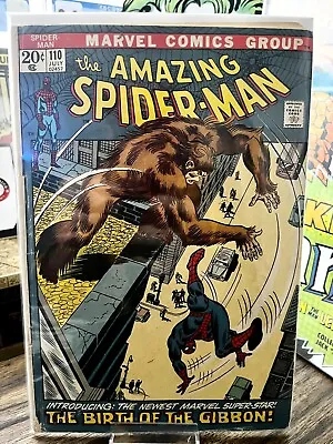 Buy The Amazing Spider Man 110 (Marvel Comics, 1973) First App Gibbons G/FN 🔑 • 25.28£