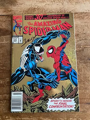 Buy Amazing Spider-Man #375 Marvel Comics 1993 Signed By Mark Bagley Newsstand C • 31.62£
