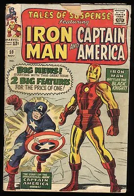 Buy Tales Of Suspense #59 GD- 1.8 Captain America! Iron Man! Black Knight! • 34.89£