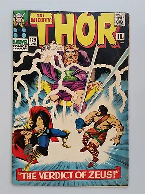 Buy Thor Mighty #129 Vg (4.0) June 1966 Marvel Comics ** • 49.99£