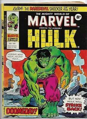 Buy The Mighty World Of Marvel #193 Hulk VG (1976) Marvel Comics UK • 2£