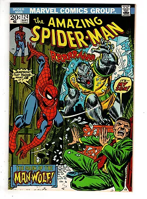 Buy Amazing Spider-man #124 (1973) - Grade 8.0 - 1st Appearance Of Man-wolf! • 189.98£