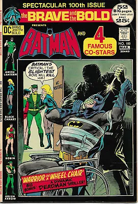 Buy Brave And The Bold #100 Featuring Batman, Comic Book (1972 DC) • 15.84£