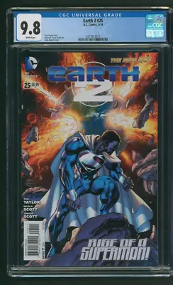 Buy Earth 2 #25 CGC 9.8 White Pages First Val-Zod DC Comics 2014 • 128.74£