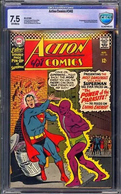 Buy Action Comics #340 CBCS 7.5 (1966) 1st Appearance Of Parasite! KEY!L@@K! • 354.76£