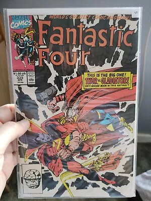 Buy Fantastic Four # 339 Marvel Comics Thor Vs Gladiator Apr 1990 • 4£