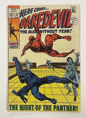 Buy Daredevil #52. May 1969. Marvel. Vg/fn. Black Panther! Yellowjacket! Vision! • 40£