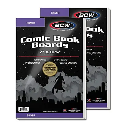 Buy BCW Silver Backing Boards - 200 Ct • 41.78£