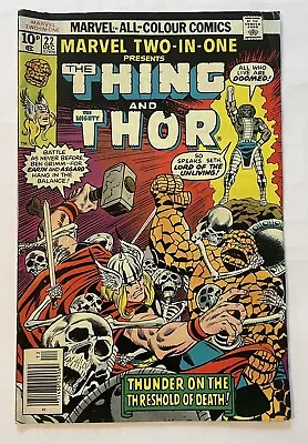 Buy Marvel Two In One #22. Dec 1976. Marvel. Fn. Thor! Thing! Human Torch! Bag & Brd • 5£