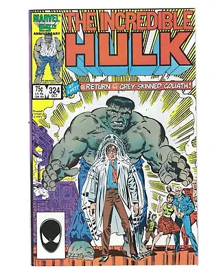 Buy Incredible Hulk #324 1986 Unread NM- Or Better Return Of Grey Hulk! Combine! • 15.80£